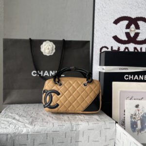 Chanel Cambon Black and White Panda Bowling Pillow Bag