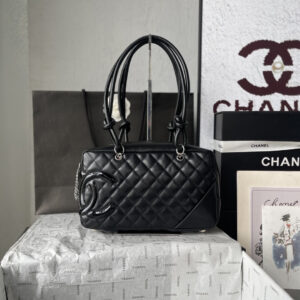 Chanel Black and White Panda Bowling Bag