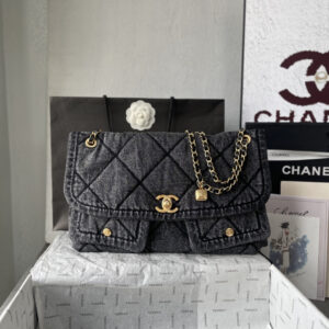 Chanel Denim Shopping Tote Bag AS5727