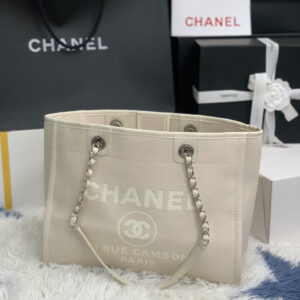 Chanel Denim Canvas Tote Bag