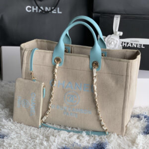 Chanel AS66941 Denim Canvas Shopping Tote