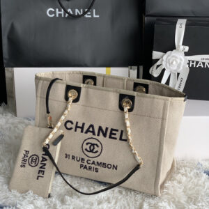 Chanel Denim Canvas Tote Bag