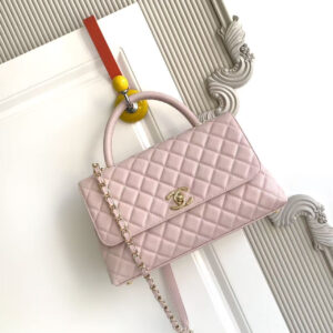 Chanel Coco Handle Caviar Leather Top Handle Bag