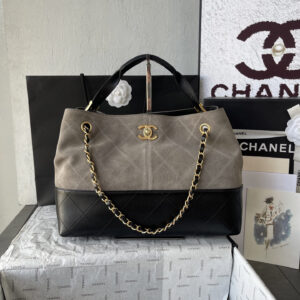 Chanel-Inspired Crocodile Leather Handbag