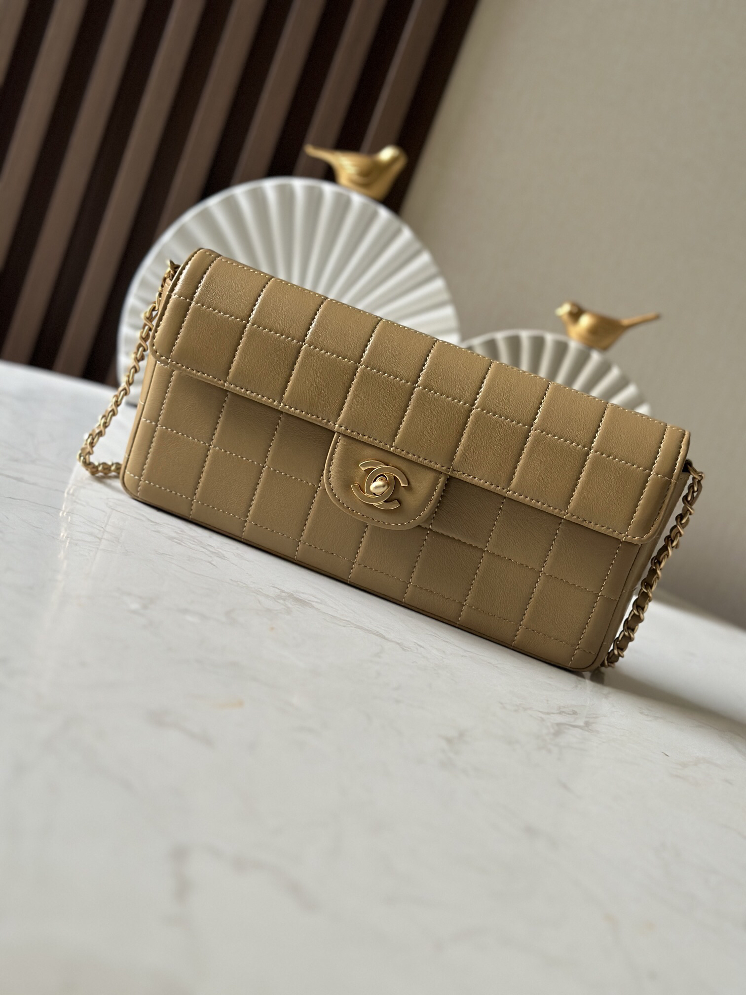 Vintage Quilted Lambskin Underarm Bag