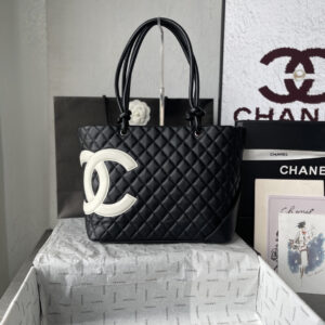 Chanel Black and White Panda Bowling Bag