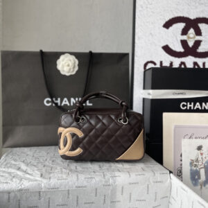 Chanel Black and White Panda Bowling Bag