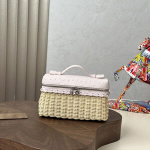 ExtraPocket Woven Bamboo Handbag