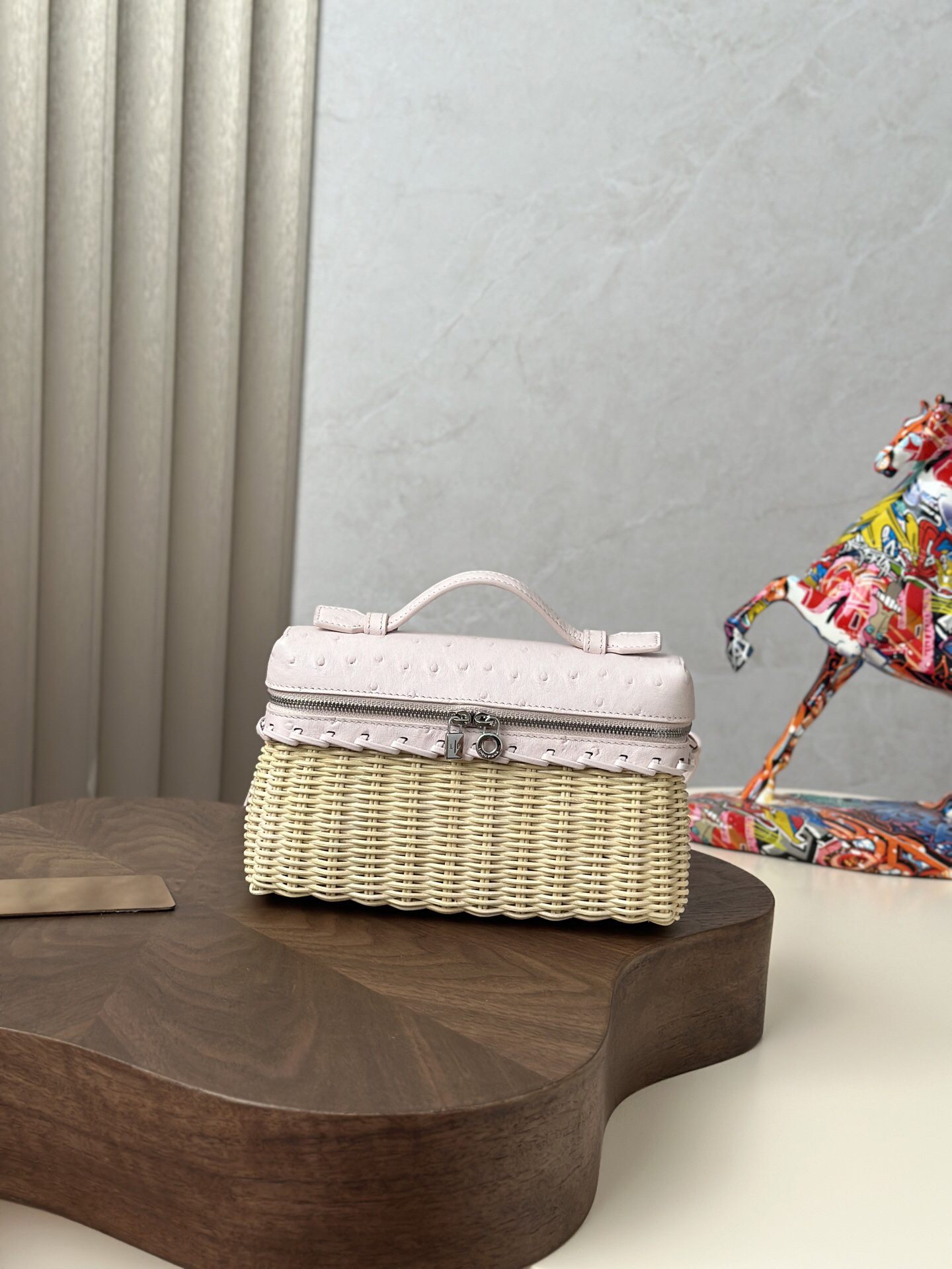 ExtraPocket Woven Bamboo Handbag
