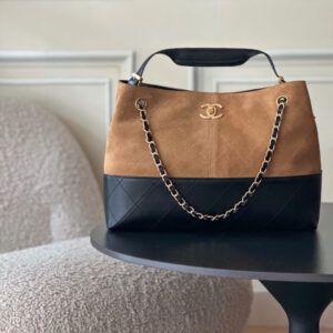 Velvet Handmade Box Handbag with Attached Mini Bag