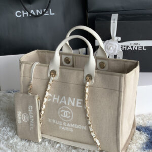 Chanel Canvas Travel Shopping Tote Bag