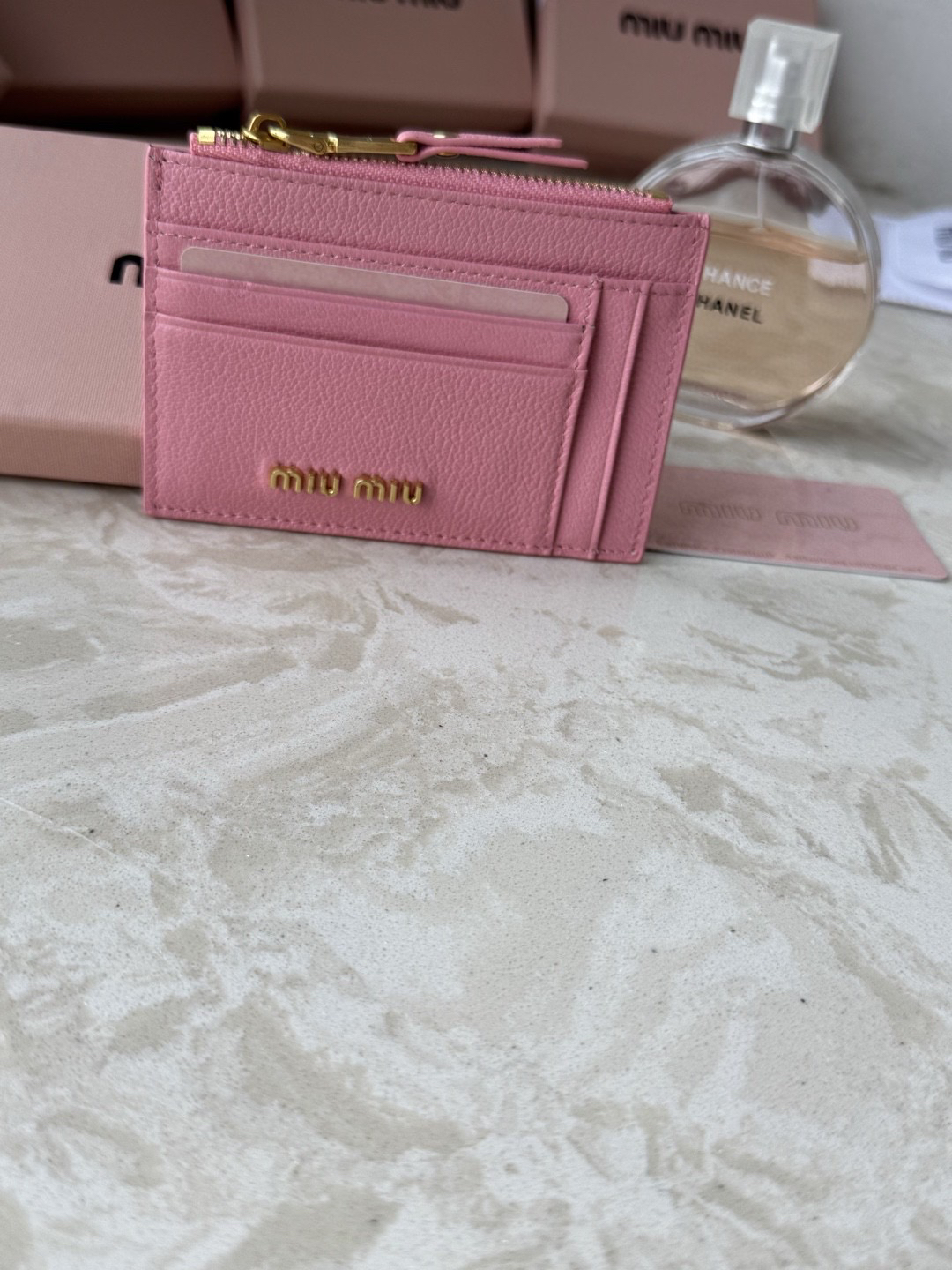 Miu Miu Leather Slim Card Holder