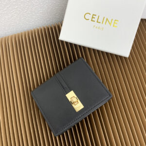Celine Triomphe 16 Leather Card Holder