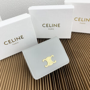 Celine Triomphe Cowhide Leather Wallet