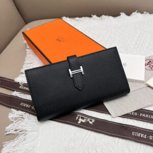 Hermes Leather Zip Wallet