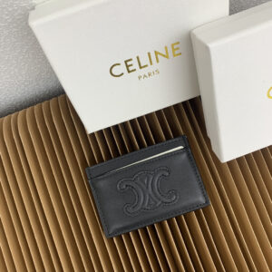 Celine Triomphe Smooth Lambskin Card Holder