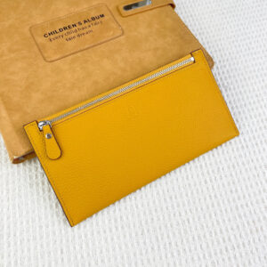 Hermès Silk’in Leather Checkbook Wallet