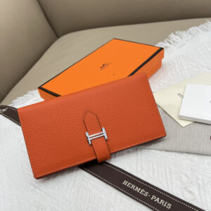 Hermes Leather Zipper Wallet