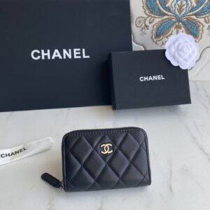 Chanel Classic Quilted Lambskin Zip Coin Purse