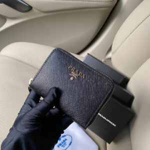 Prada 2MC553 Cross-Grain Leather Card Holder