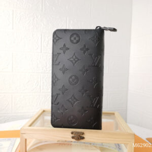 Louis Vuitton Zippy Long Wallet M62902 in Black Monogram Shadow Leather