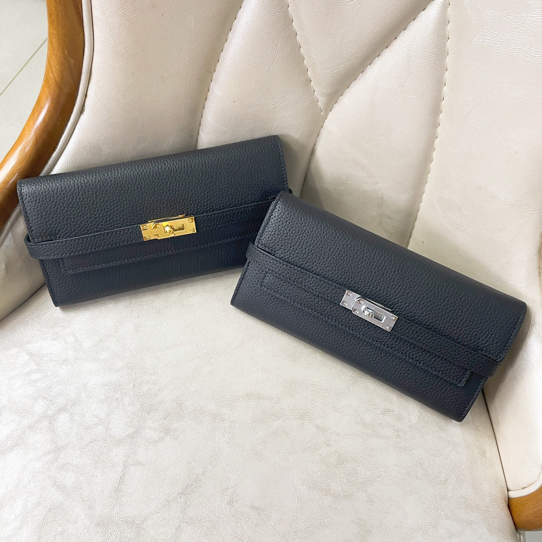 Hermès Kelly Long Wallet in Togo Leather
