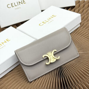 Celine Triomphe Long Leather Card Holder