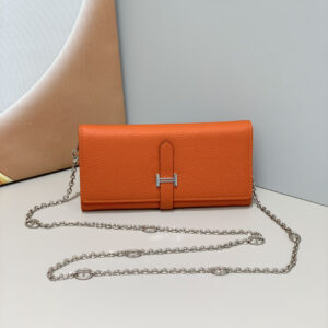 Hermes Women’s Togo Leather Chain Shoulder Bag