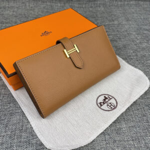 Hermes Women’s Epsom Leather Vertical Zip Wallet