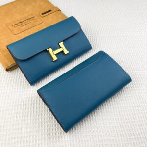 Hermes Constance Leather Wallet Clutch