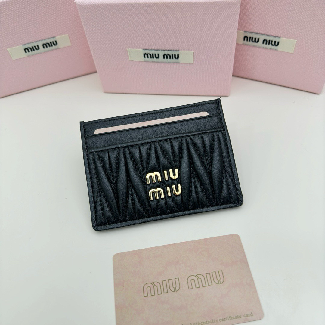 Miu Miu Matelasse Lambskin Wallet