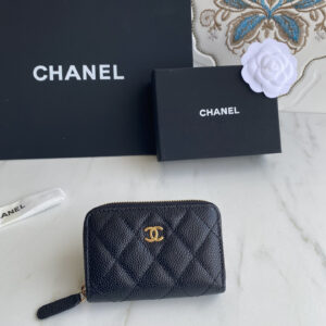 Chanel Classic Quilted Small Zip Coin Purse
