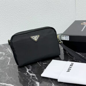 Prada Recycled Nylon Blend Clutch Bag