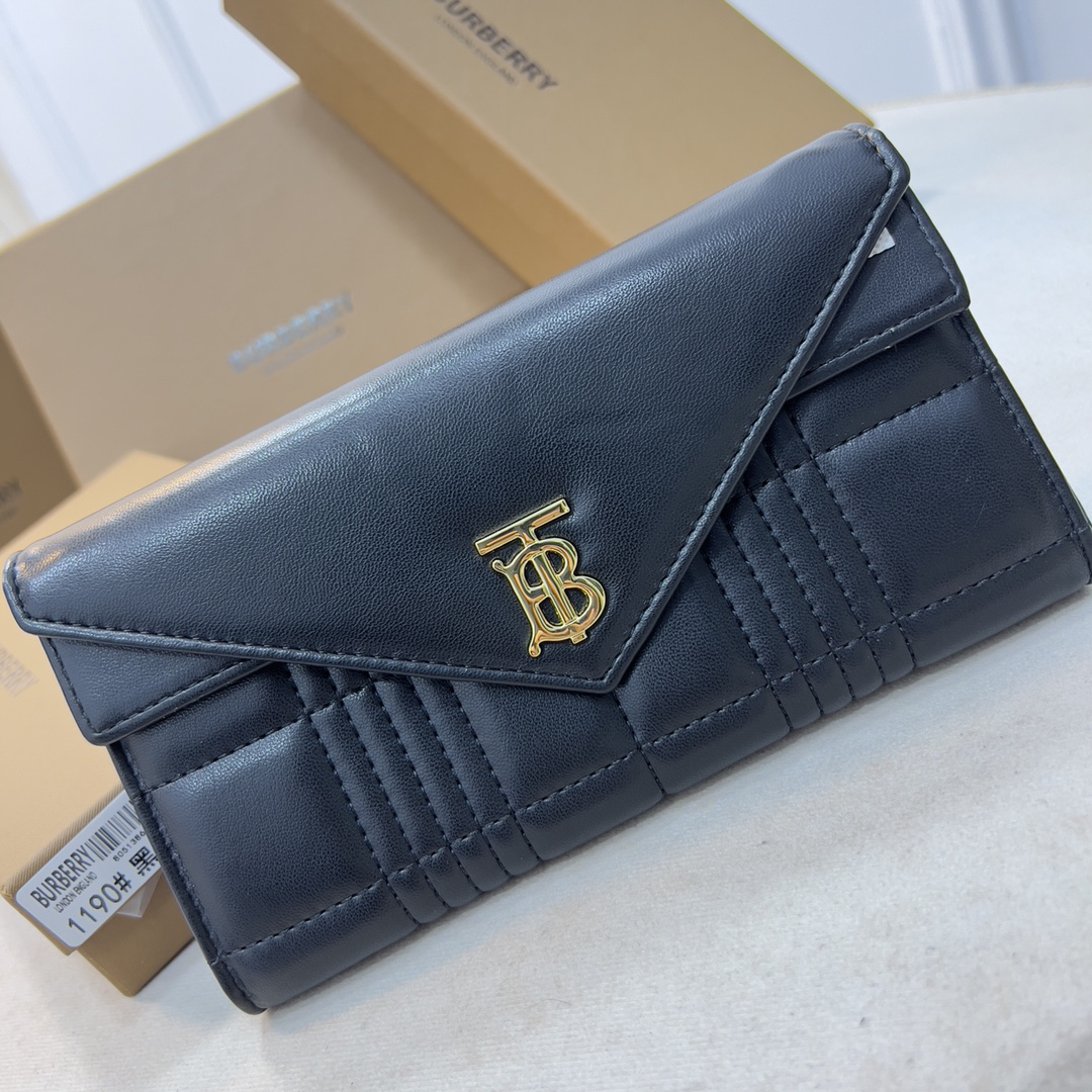 Burberry Thomas Burberry Quilted Long Wallet