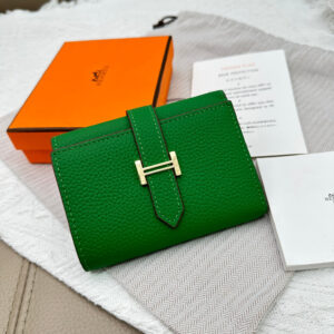 Hermès Togo Leather Tri-Fold Wallet