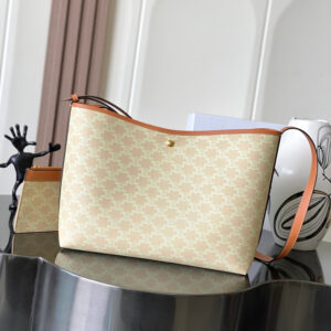 CELINE Soft Shopper Bag in Monogram Canvas