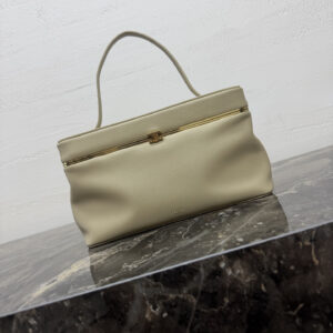 Rectangle Handbag with Gold-Tone Hardware
