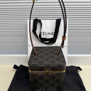 TRIOME FRAME Small Logo-Print Leather Box Handbag