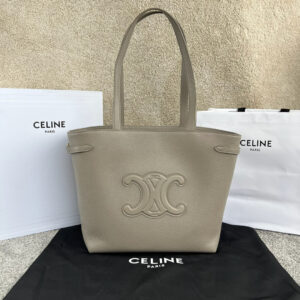 Cabas Anais Grained Leather Tote Bag