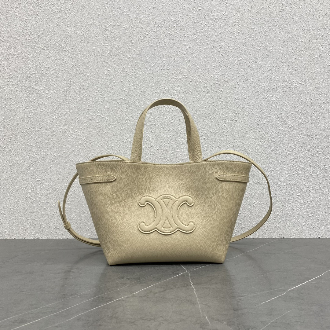 Cabas Anais Small Textured Calfskin Tote Bag