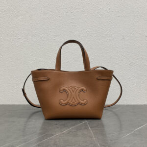 Cabas Anais Small Grain Leather Tote Bag