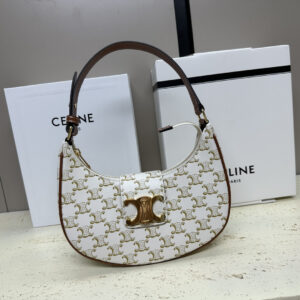 Ava TRIOME Logo-Print Leather Handbag