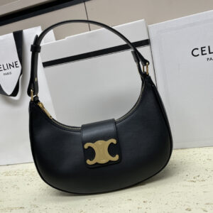 AVA Shoulder Bag in Imported Cow Leather with TRIOME Hardware