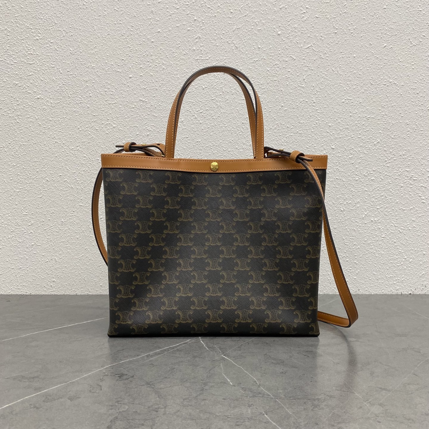 CE Square Small Tote Bag, Vintage French-Inspired Style