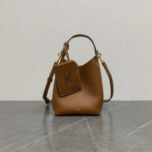 Small Natural Calfskin Hobo Shoulder Bag