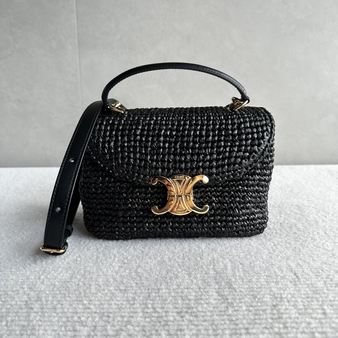 CELINE Teen Nino Woven Handbag