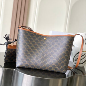 CELINE 25 Large Monogram Soft Shopper Tote Bag