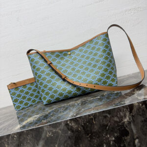 Celine Soft Shoer Logo-Print Handbag
