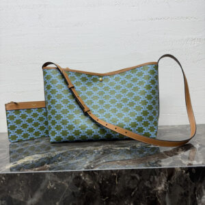 Celine Soft Shoulder Logo Print Handbag