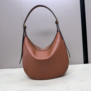 HELOISE Logo-Print Cow Leather Shoulder Bag